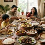 image of weekend mutton recipes served for a traditional family lunch
